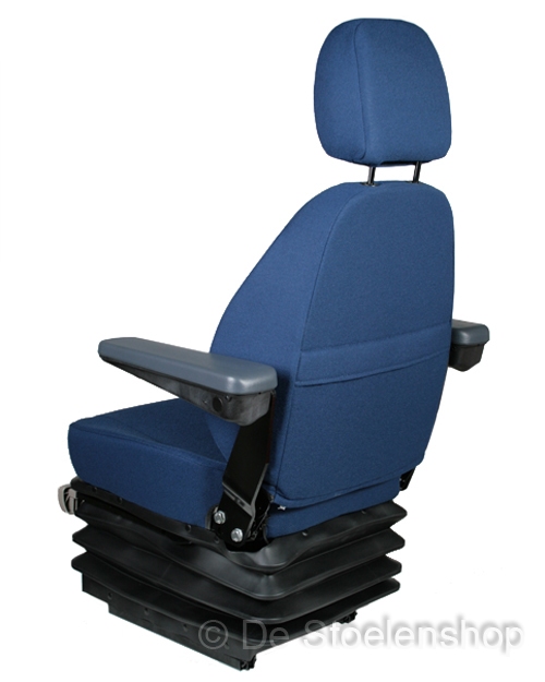 KAB 515 mechanisch geveerde stoel stof blauw