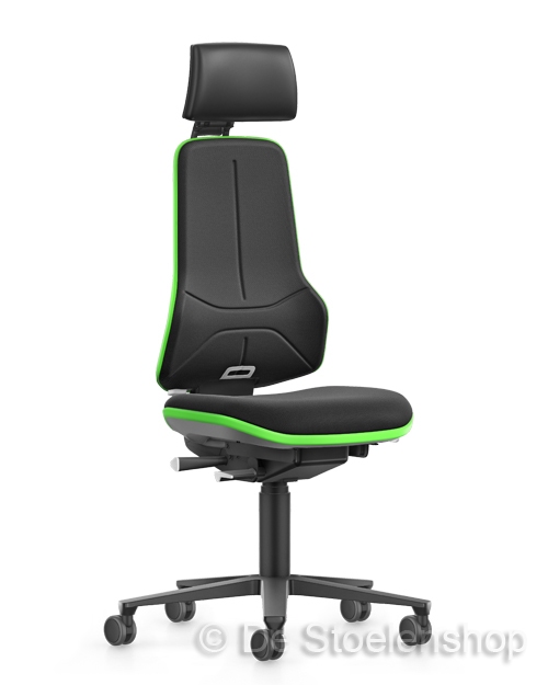 Werkplaatsstoel Bimos Neon XXL met verstelbare hoofdsteun